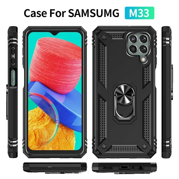 Bofink Combat Samsung Galaxy M33 5G skal - Svart Svart
