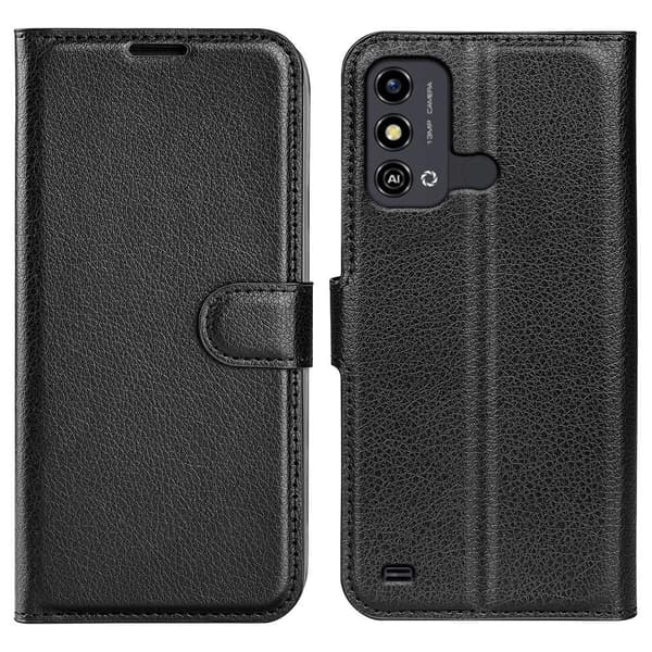 Klassisk ZTE Blade A53 Flip Etui - Sort Black