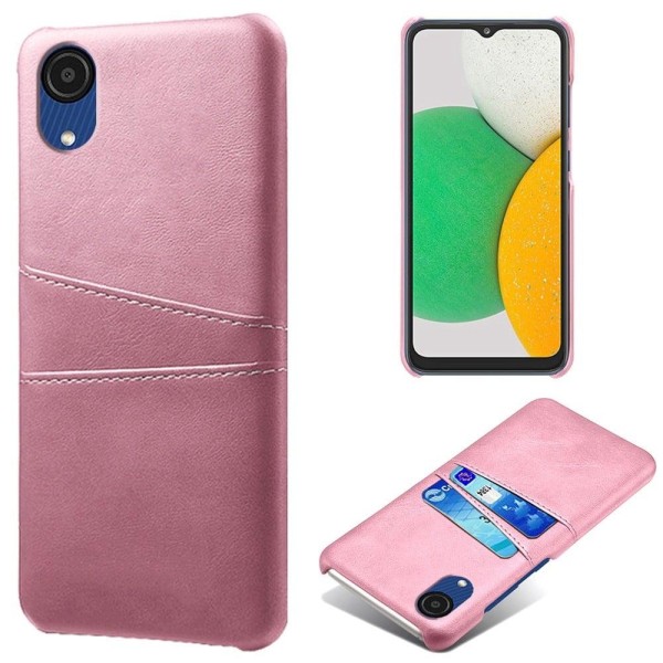 Dual Card Suojakotelo Samsung Galaxy A23e - Ruusukulta Pink