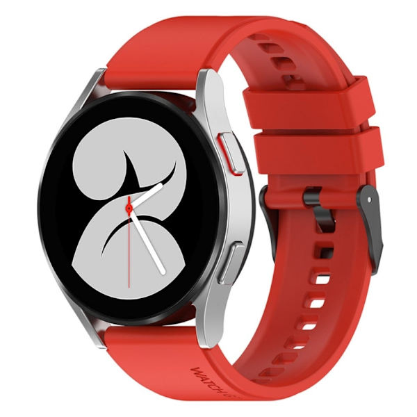 20 mm universal urrem i silikone - Rød Red