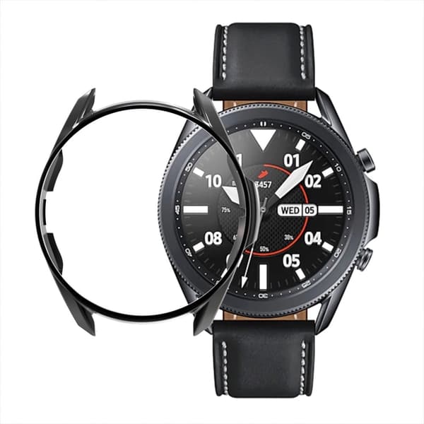 Samsung Galaxy Watch 3 (45mm) galvaniseret cover - Sort Black