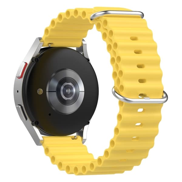20 mm universal klockarmband i silikon - Gul Gul