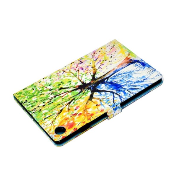 Lenovo Tab M10 FHD Plus pattern printing leather case - Colorize Multicolor