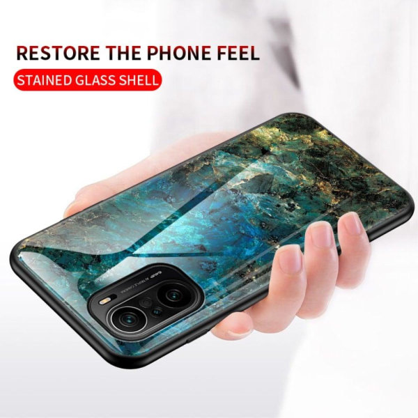 Fantasy Marble Xiaomi Mi 11i / K40 Pro Plus / Poco F3 Cover - Flyvende Due Marmor Multicolor
