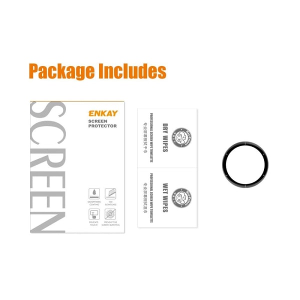 ENKAY Garmin Venu 2 Plus 3D edge + PMMA screen protector Transparent