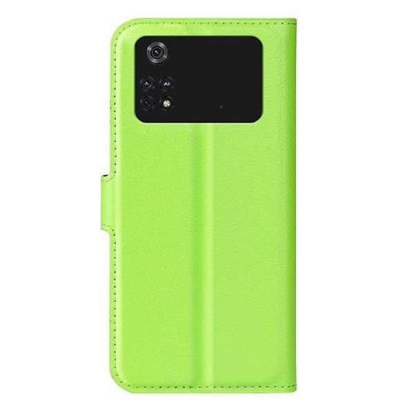 Classic Xiaomi Poco M4 Pro flip kuoret - Vihreä Green