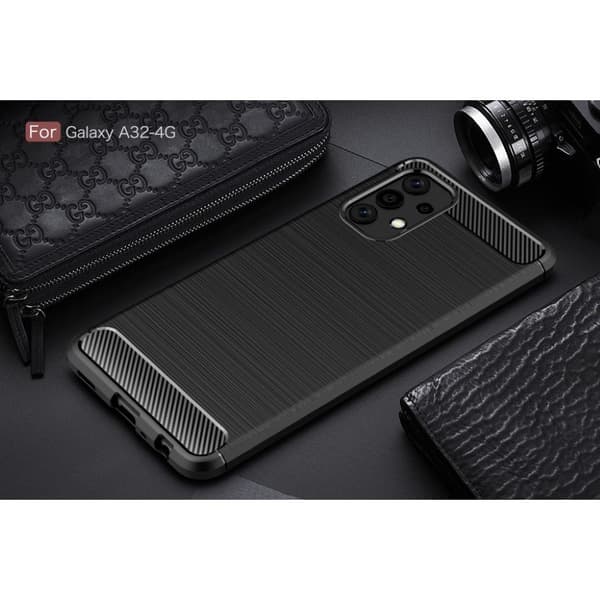 Carbon Flex Etui Samsung Galaxy A32 - Svart Black