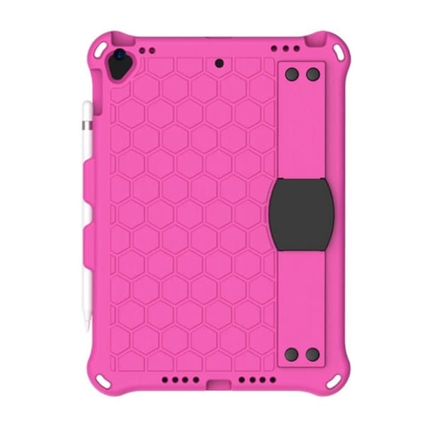 iPad 10.2 (2019) honeycomb EVA silikone kombo etui - Rose Pink