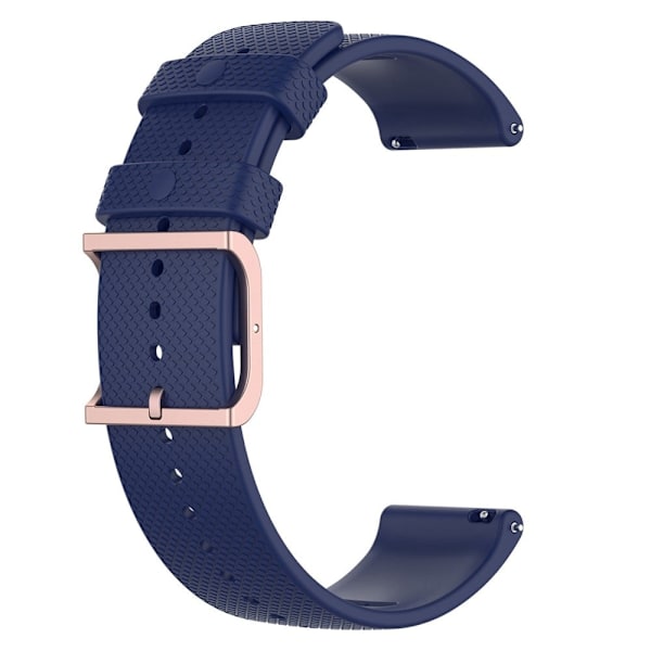 20mm Universal dots design silikone urrem - Midnatsblå Blue