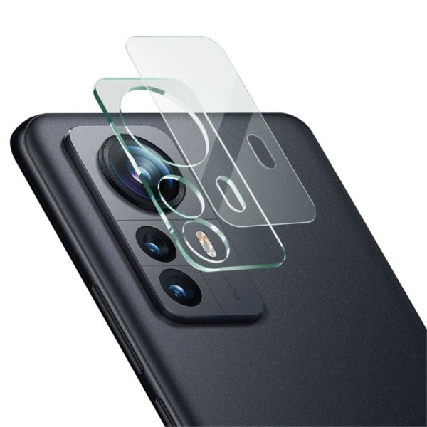 IMAK Xiaomi 12 Pro HD kameralinsskydd i härdat glas + linsskydd i akryl Transparent