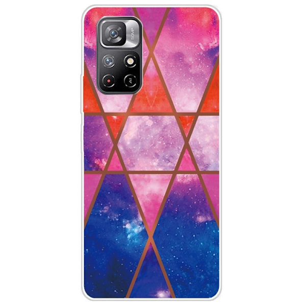 Marble Xiaomi Redmi Note 11 Pro Plus 5G Etui - Rose / Oransje / Blå Multicolor