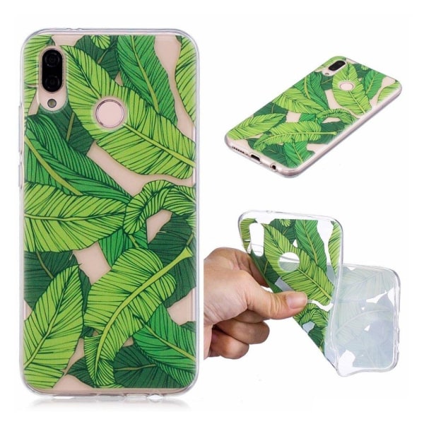 Huawei P20 Lite pattern printing case - Green Leaves Multicolor