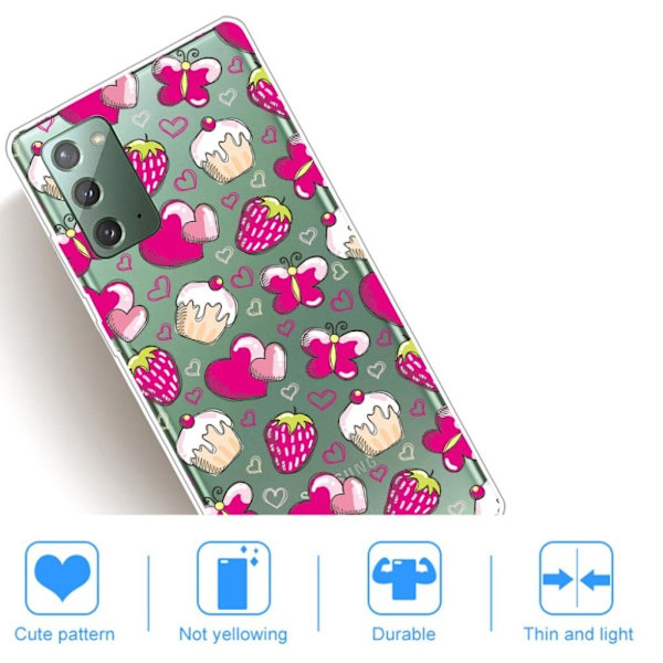 Deco Samsung Galaxy Note 20 cover - Pink Pink