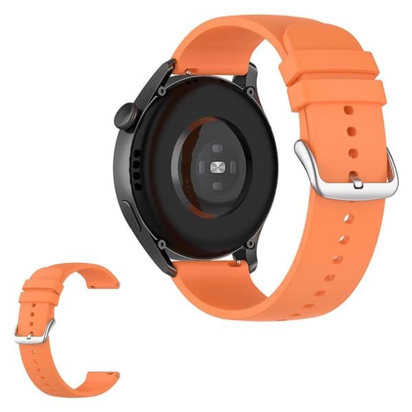 22 mm universellt enkelt klockarmband - Orange Orange