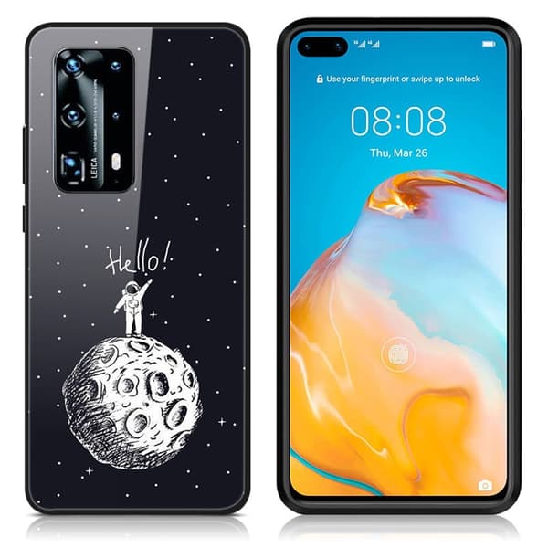 Fantasy Huawei P40 skal - Man På Månen Svart