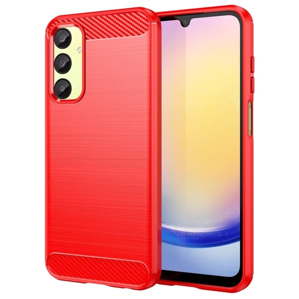 Carbon Flex Samsung Galaxy A25 skal - Röd Röd
