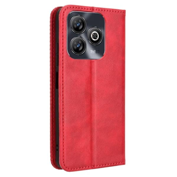 Bofink Vintage ZTE Blade A75 4G læderetui - Rød Red