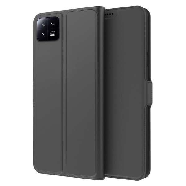 Smidigt och tunt PU-läder Xiaomi 13 fodral - Svart Svart