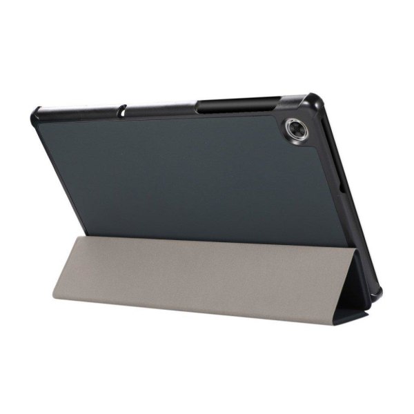Lenovo Tab M10 FHD Plus tri-fold leather flip case - Black Black