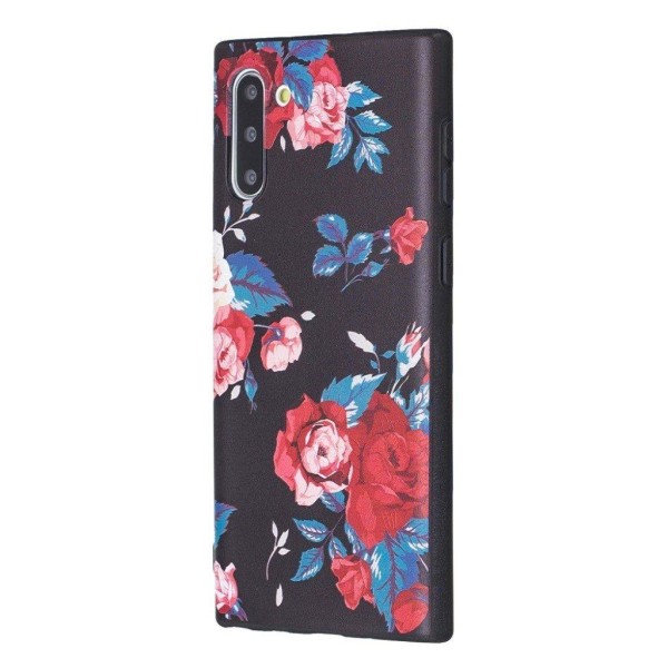 Imagine Samsung Galax Note 10 cover - Livlige Blomster Black