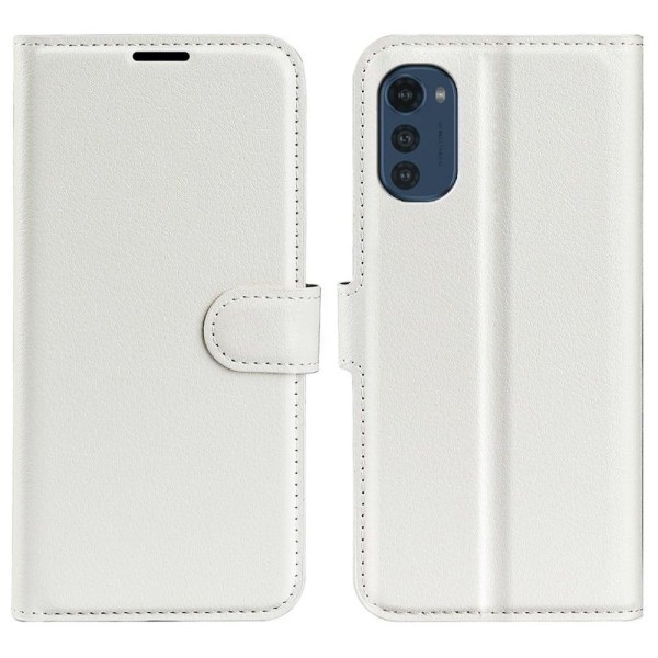 Classic Motorola Moto E32 flip case - White White