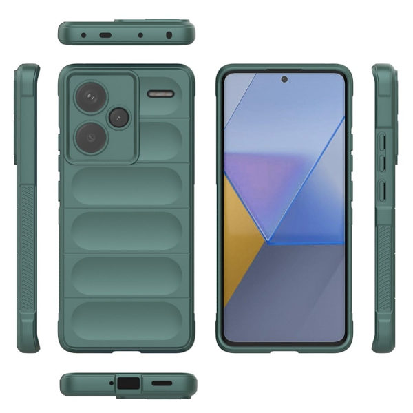 Mjukt greppformat Xiaomi Redmi Note 13 Pro skal - Grön Grön