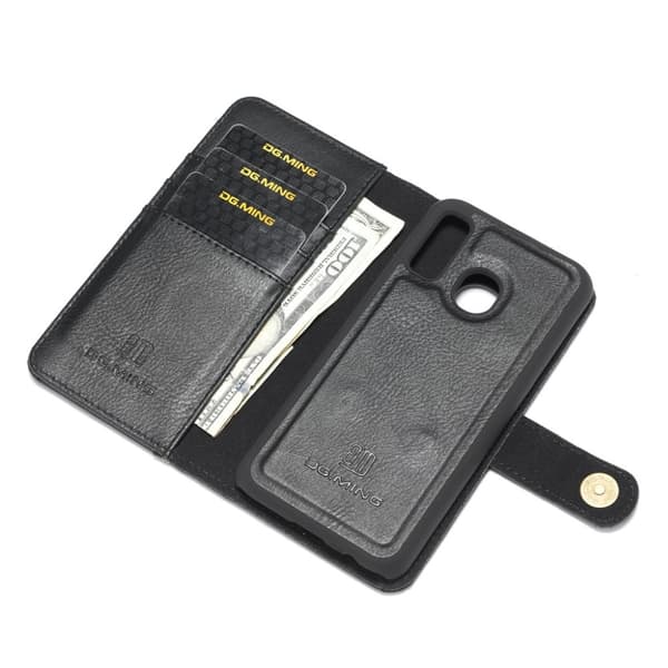 DG.MING Samsung Galaxy A40 2-i-1 Wallet Etui - Svart Black