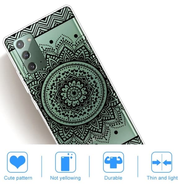 Deco Samsung Galaxy Note 20 cover - Sort Black