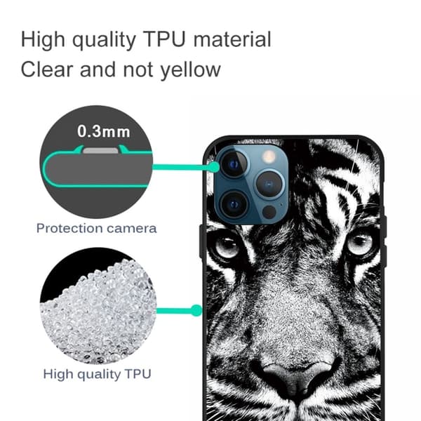 Imagine iPhone 14 Pro kotelot - Tiikeri Black