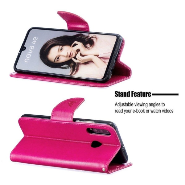 Butterfly Huawei P30 Lite etui - Rose Pink