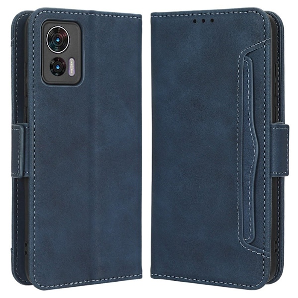 Moderni Nahkalaukku For Motorola Edge 30 Neo - Sininen Blue