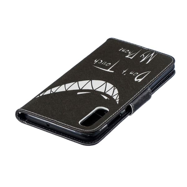 Samsung Galaxy A70 mønster læretui - Do not Touch My Phone Multicolor