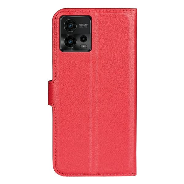 Classic Motorola Moto G72 Flippetui - Rød Red