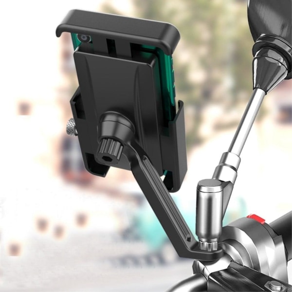 Universal QX-21 bicycle handlebar phone mount bracket Black