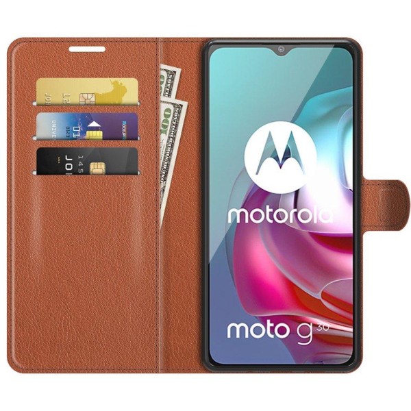 Classic Motorola Moto G30 / Motorola Moto G10 fodral - Brun Brun