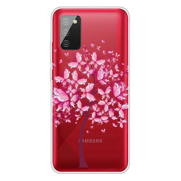 Deco Samsung Galaxy A02s Etui - Butterfly tree Pink