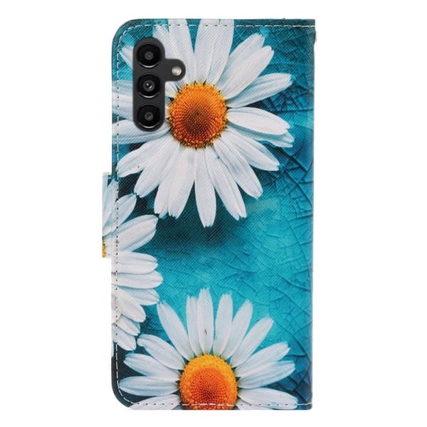 Wonderland Samsung Galaxy A24 4G Flippetui - Krysantemum Blue