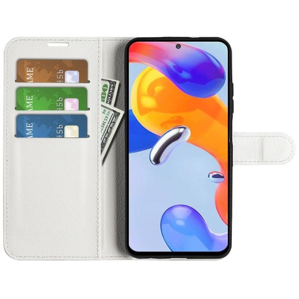 Klassisk Xiaomi Redmi Note 11S 5G / Xiaomi Redmi Note 11 Pro flip etui - Hvid White