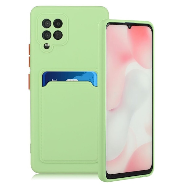 Samsung Galaxy A42 5G skal med korthållare - Grön Grön