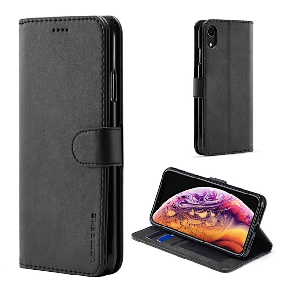 LC.Imeeke iPhone Xr Flippetui - Svart Black