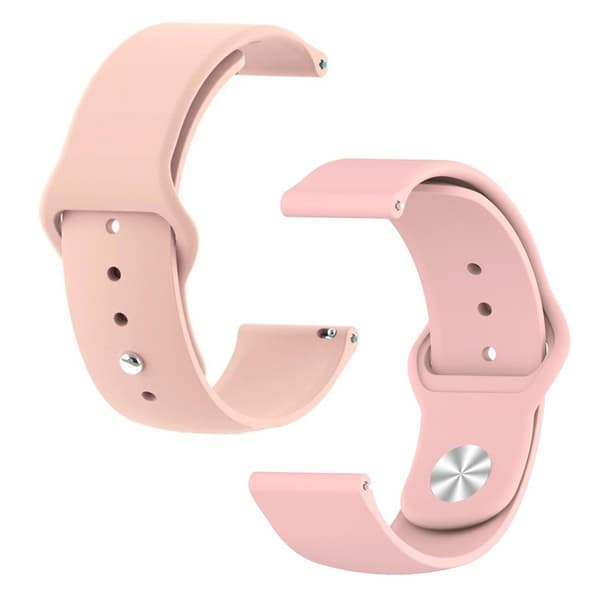 Samsung Galaxy Watch Active flexibelt klockarmband i silikon - Roséguld Rosa