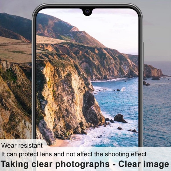 IMAK kameraskydd i glas med linsskydd i akryl för Samsung Galaxy A14 Transparent