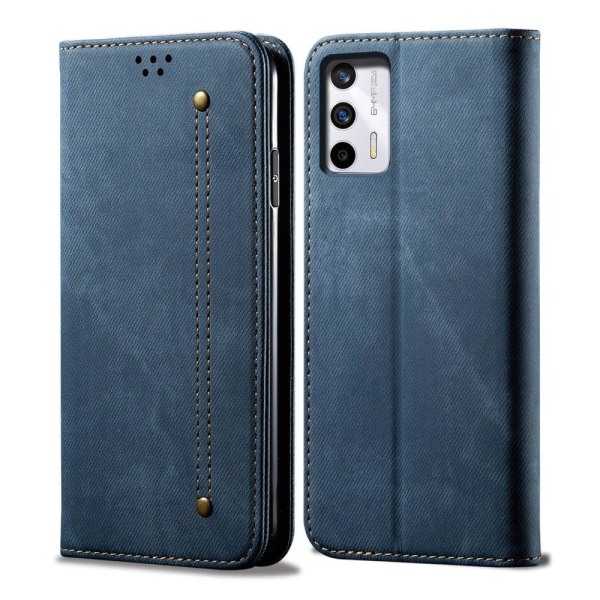 Jeans Realme Gt2 / Gt Neo2t Flip Etui - Blå Blue