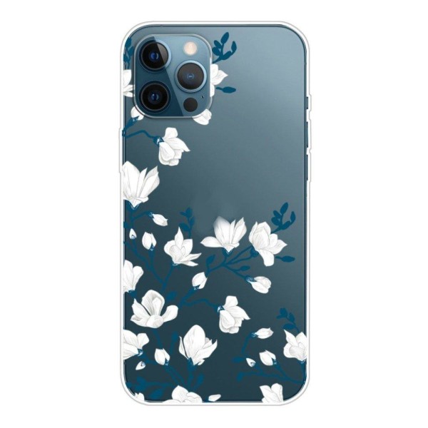 Deco iPhone 13 Pro Max skal - Vita Blommor Vit