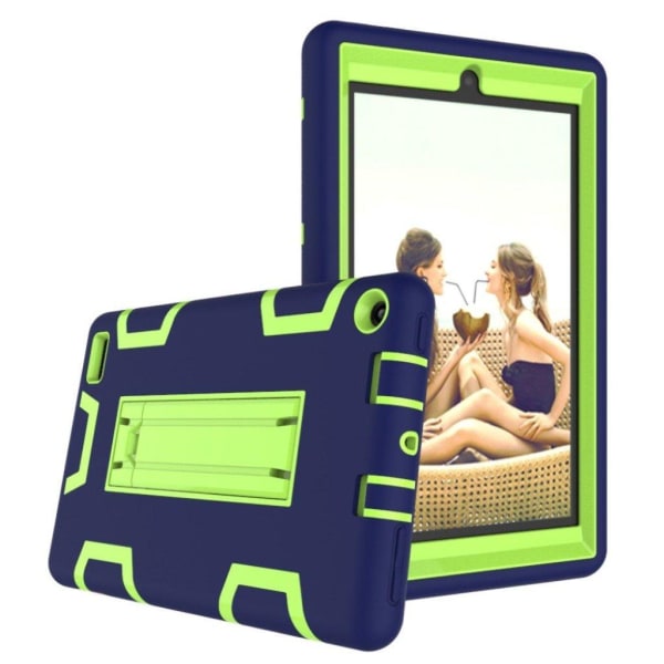 Amazon Kindle (2019) cool silicone case - Dark Blue / Green Blå