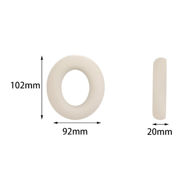 For Anker Soundcore Space One 1 par øreputer til hodetelefoner - Beige Brown