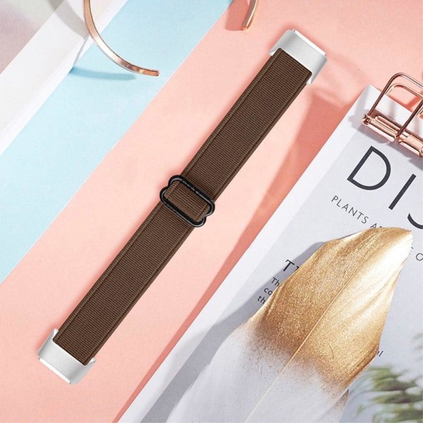 Fitbit Luxe klockarmband i nylon - Kaffe Brun