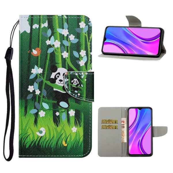 Wonderland Xiaomi Redmi 9C Flippetui - Panda Green