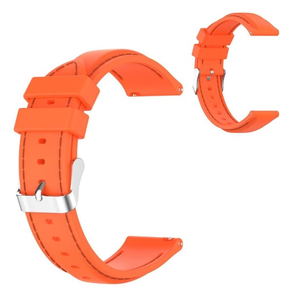 Samsung Galaxy Watch 3 (45 mm) tråddesign + silikoneurrem - Orange Orange