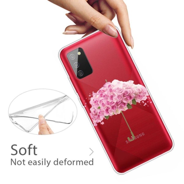 Deco Samsung Galaxy A02s (166mm) kotelot - Kukka Sateenvarjo Pink